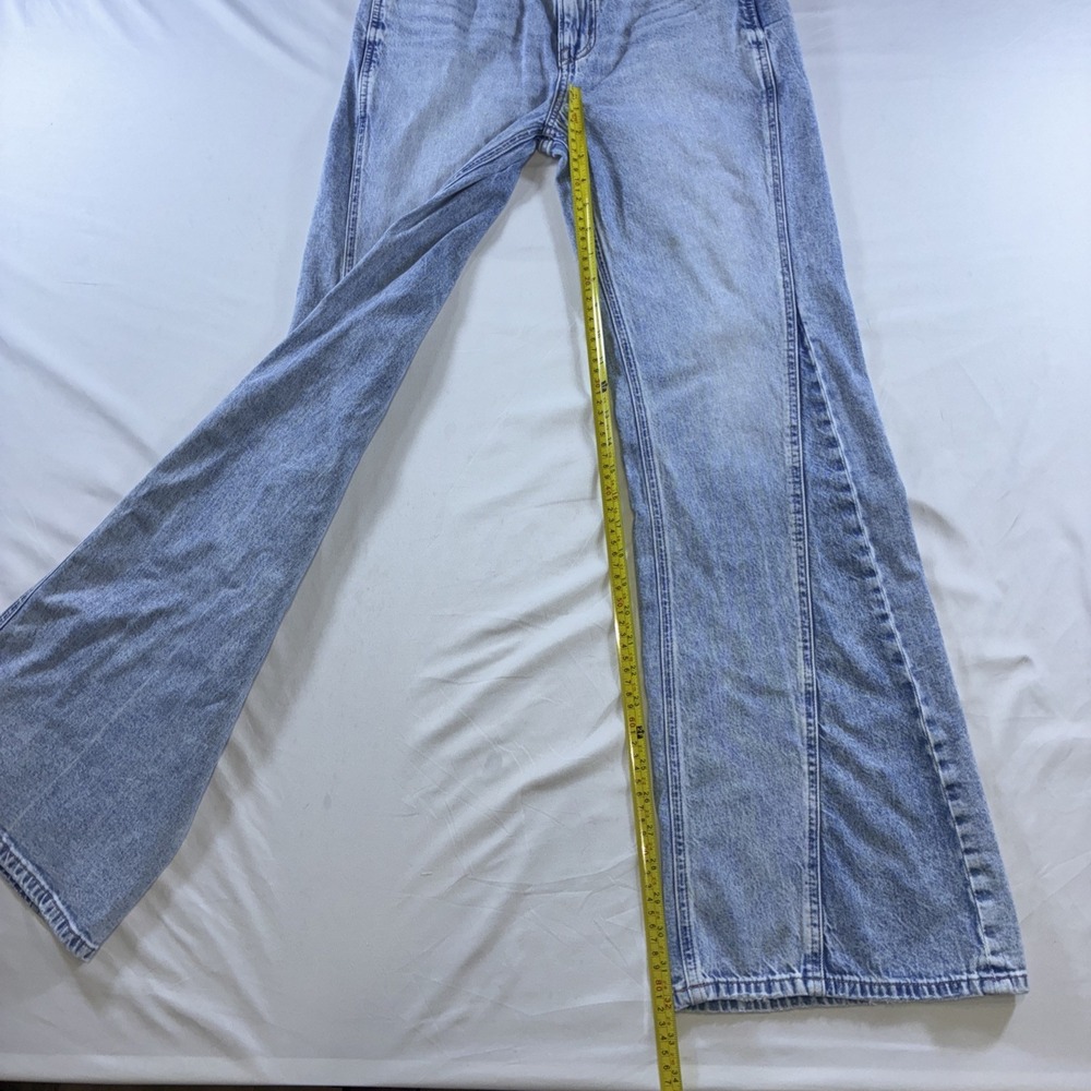 American Eagle Low Rise Baggy Flare Y2K Jeans Women's Size 2 Long - Picture 9 of 14